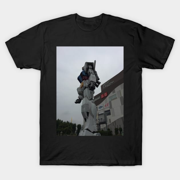 Gundam Mobile Suit #01 RX-78-2 Diver City Tokyo 3 T-Shirt by PugDronePhotos